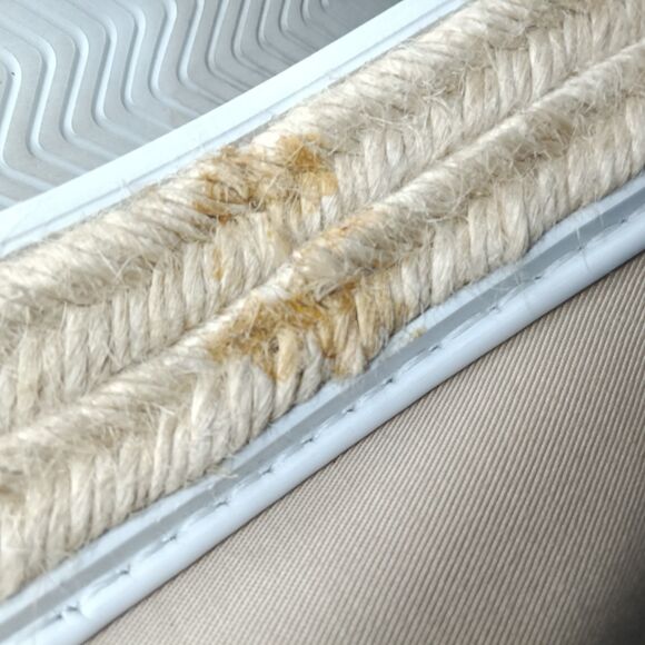 Prada Espadrilles Platform Shoes Beige Canvas  Sneakers Women's Size 39 US 9 - Picture 14 of 15